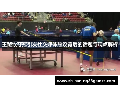 王楚钦夺冠引发社交媒体热议背后的话题与观点解析