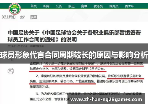 球员形象代言合同周期较长的原因与影响分析